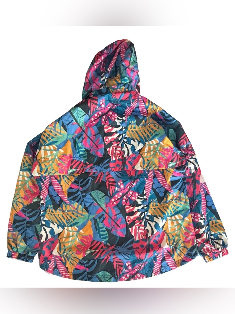 Lauren James Multicolor Tropical Print Hooded Raincoat - Picture 2 of 6